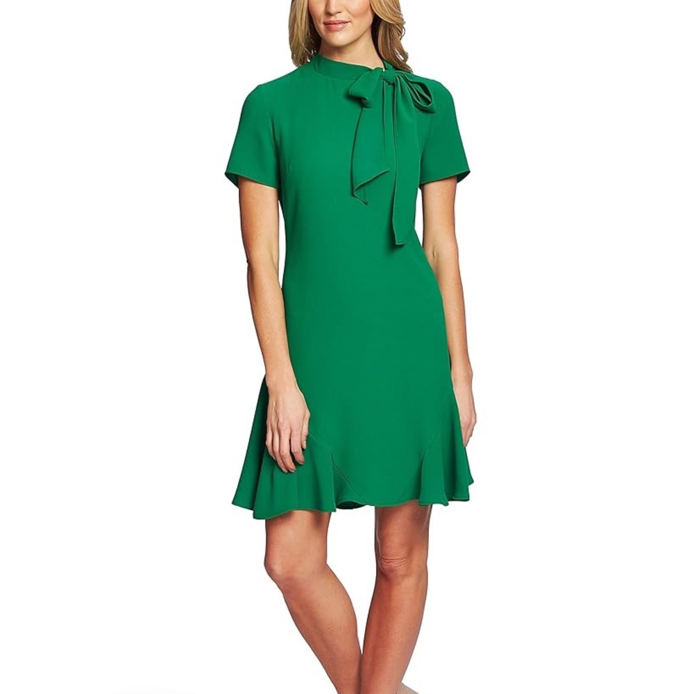 CeCe High Neck Green Dress - NWT
